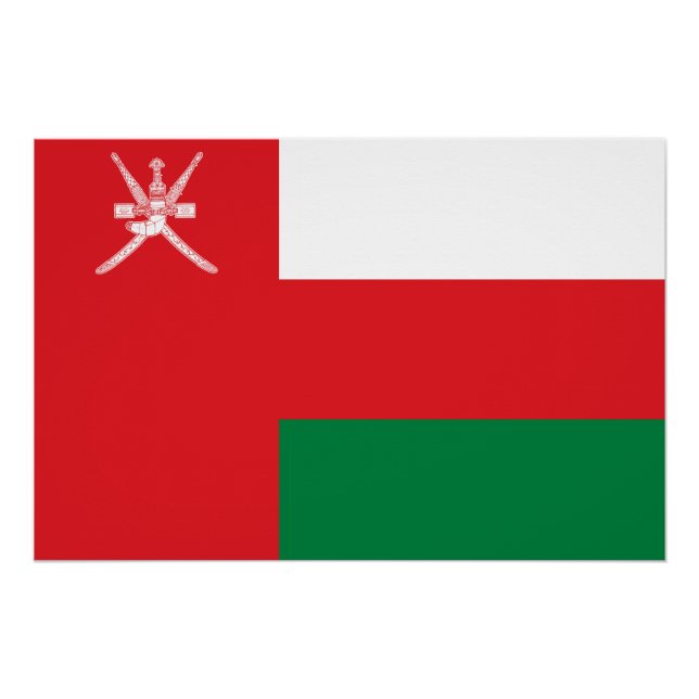 Oman Flag Poster (Front)
