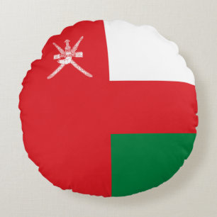 Oman Flag Round Pillow