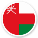 Oman Flag Round Sticker
