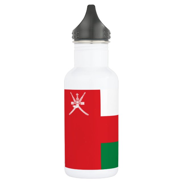 Oman Flag Stainless Steel Water Bottle (Left)