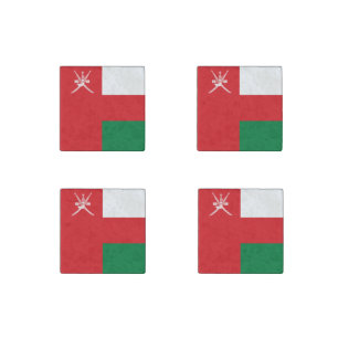 Oman Flag Stone Magnet