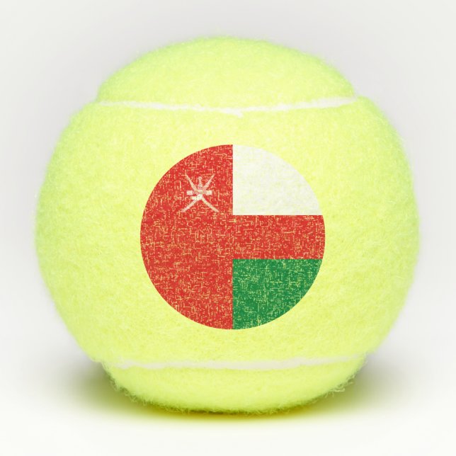 Oman Flag Tennis Balls (Front)
