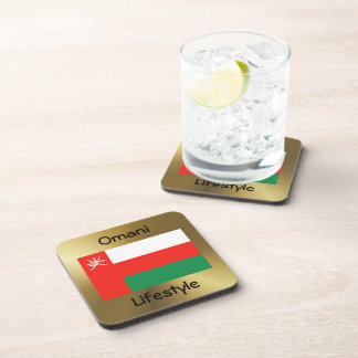 Oman Flag+Text Coaster