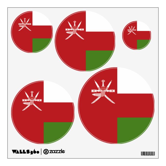 Oman flag wall decal (Front)