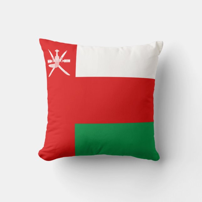 Oman Flag x Flag Pillow (Front)