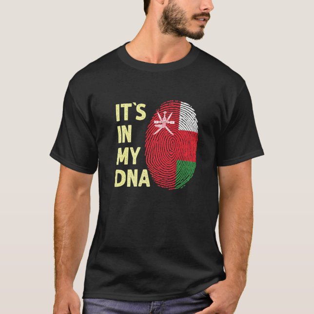 Oman In My Dna Omani Flag Team Oman T-Shirt (Front)