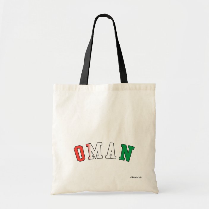Oman in National Flag Colors Bag