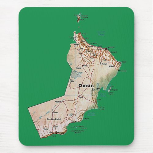 Oman Map Mousepad