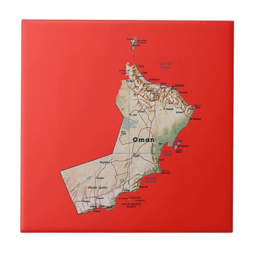 Oman Map Tile