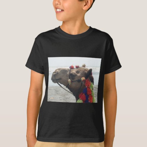 Oman  Masqat Desert Majesty Adorned Camel Safari T_Shirt