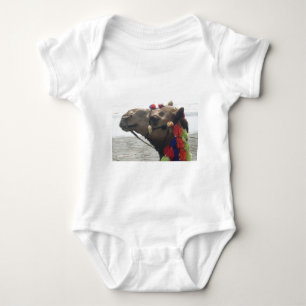 Oman Muscat Camel Photo Art Print Baby Bodysuit