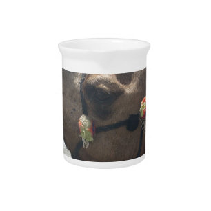 Oman Muscat Camel Photo Art Print Drink Pitcher