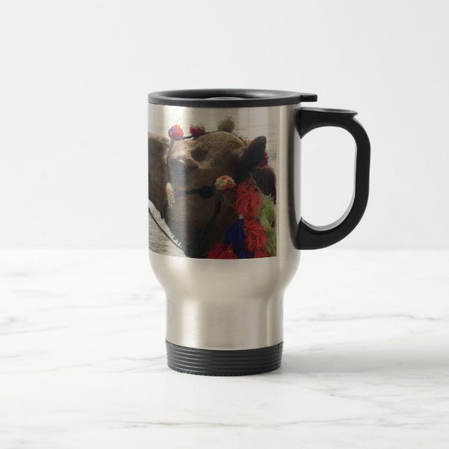 Oman Muscat Camel Photo Art Print Travel Mug (Right)