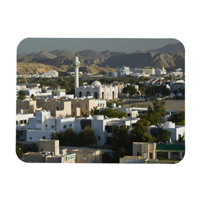 Oman, Muscat, Qurm. Buildings of Qurm Area / 2 Magnet (Horizontal)
