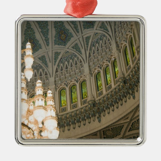 Oman, Muscat, Sultan Qaboos mosque Metal Ornament (Front)
