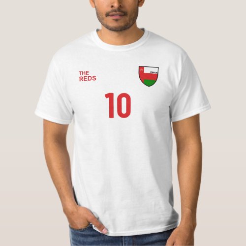 Oman National Football Team Soccer Retro T_Shirt