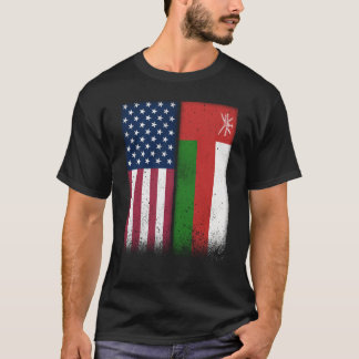 Oman Omani American Flags Proud USA Oman T-Shirt