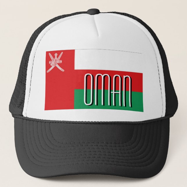 Oman omani flag souvenir hat (Front)