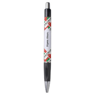 Oman Omani Flag Tiled Personalized Name Pen