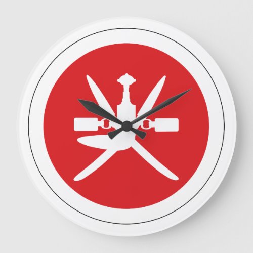 Oman roundel country flag symbol army aviation mil large clock