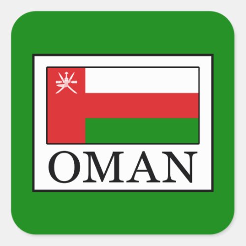 Oman Square Sticker