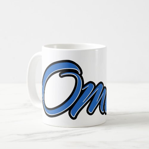 Omar First Name Name blue cup coffee cup