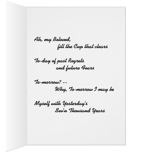 Omar Khayyam Cards (Inside (Right))