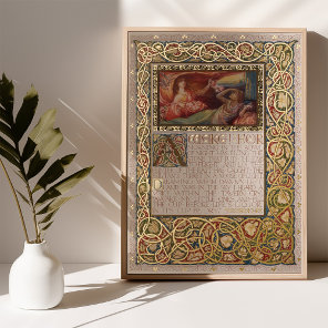 Omar Khayyam's Rubaiyat Illuminated Gold Verse Foil Prints