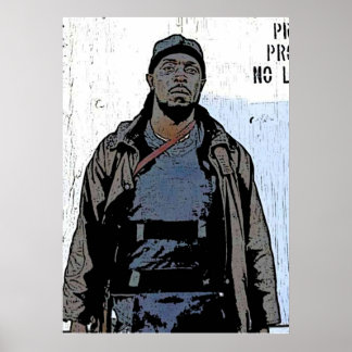 Omar Little The Wire Character Art Michael K Willi Poster
