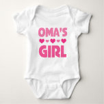 Omas Girl Baby Bodysuit at Zazzle