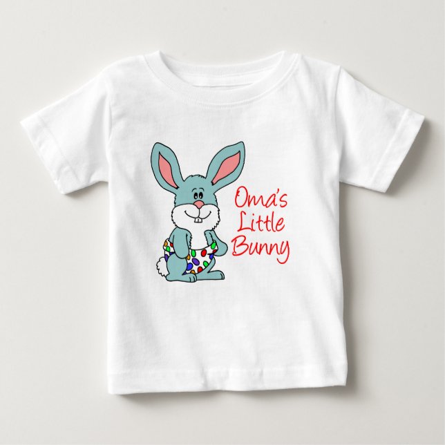 Oma's Little Bunny Baby T-Shirt (Front)