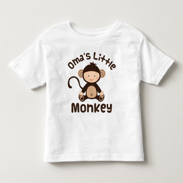 Omas Little Monkey Toddler T-shirt (Front)
