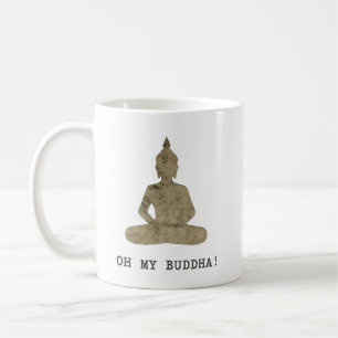 OMB Oh my buddha humor silhouette Coffee Mug