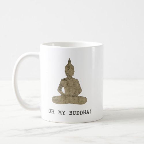 OMB Oh my buddha humor silhouette Coffee Mug