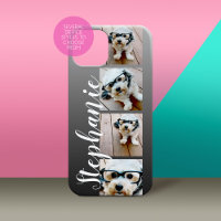 Ombre 4 Photos Handwritten Font -- CAN EDIT COLOR