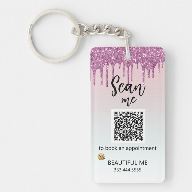 *~* Ombre AP36 QR Promo Logo Acrylic Keychain (Front)