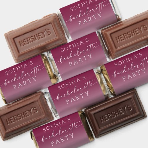 Ombre Bachelorette Party Chocolate Favors