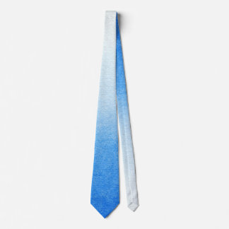 Ombre Blue and white Dive into dreamy hues Neck Tie