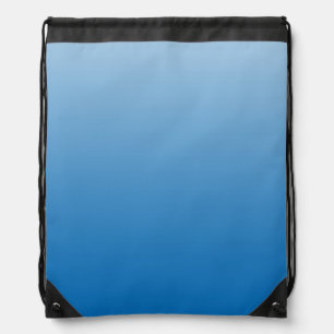 Ombre Blue Drawstring Backpack