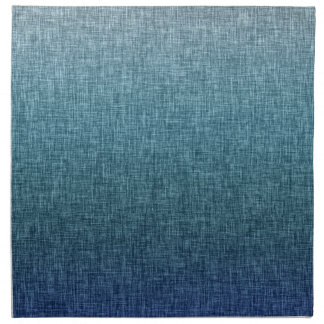 Ombre Blue Green Grey Crosshatch Abstract Cloth Napkin
