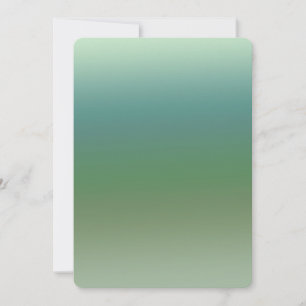 Ombre Blue Green Sea Baby Shower Invitation
