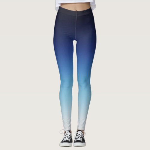 Ombre Blue Leggings