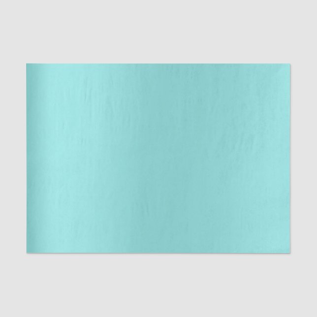 Ombre Blue Pastel Sky Tiffany Aqua Minimal Tissue Paper (Front)