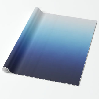 Ombre Blue Wrapping Paper