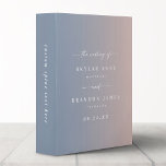 Ombre Blush Pink & Dusty Blue Wedding Photo Album<br><div class="desc">Elegant Ombre Blush Pink & Dusty Blue Wedding Photo Album Binder. This modern minimal Album option is simple classic and elegant with a subtle ombre gradient fade and a pretty signature script calligraphy font with tails. Shown in the new Colorway. Available in several color options, or feel free to edit...</div>