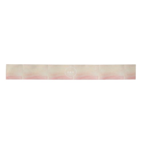 Ombre Blush Pink Watercolor Hand_Painted Effect Satin Ribbon
