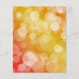 Ombre Bokeh Scrapbook Paper - Yellow and Orange