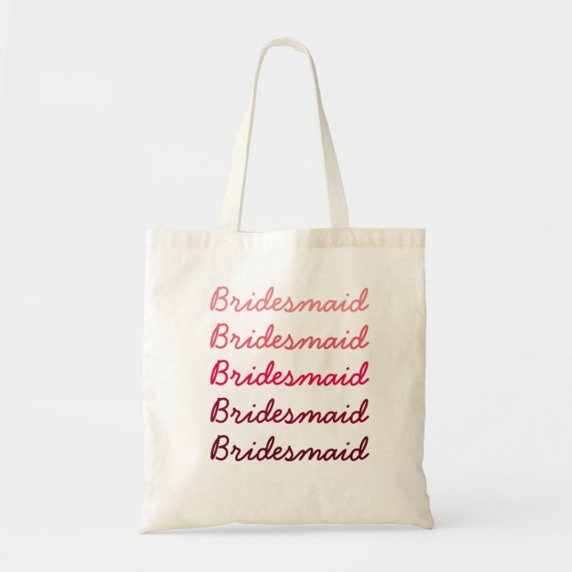 Ombre Bridesmaid Tote Bag (Front)