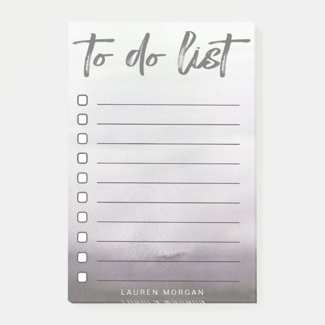 Ombre Brush Font | To-do list Notes (Front)