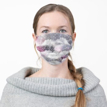 Ombre Colored Skies & Clouds Adult Cloth Face Mask by JLBIMAGES at Zazzle